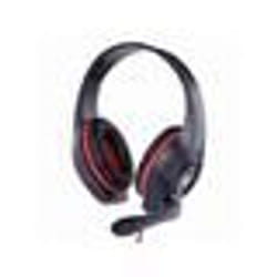 Gembird GHS-05-R cuffia e auricolare Cablato A Padiglione Gaming Nero, Rosso