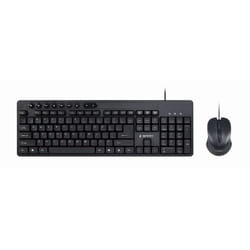 Gembird KBS-UM-04 tastiera Mouse incluso Universale USB QWERTY Inglese US Nero