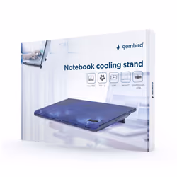 Gembird NBS-2F15-05 base di raffreddamento per laptop 39,6 cm (15.6") 1500 Giri/min Nero - Vista aggiuntiva 7