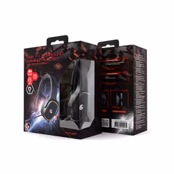 Gembird GHS-SANPO-S300 cuffia e auricolare Cablato A Padiglione Gaming USB tipo A Nero - Vista aggiuntiva 5