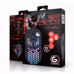 Gembird MUSG-RAGNAR-RX400 mouse Gaming Ambidestro USB tipo A 10000 DPI - Vista aggiuntiva 4