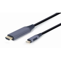 Gembird CC-USB3C-HDMI-01-6 cavo e adattatore video 1,8 m USB tipo-C HDMI tipo A (Standard) Nero, Grigio