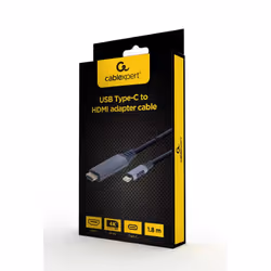 Gembird CC-USB3C-HDMI-01-6 cavo e adattatore video 1,8 m USB tipo-C HDMI tipo A (Standard) Nero, Grigio