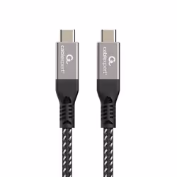 Gembird CCBP-USB4-CMCM240-1.5M, 1,5 m, USB C, USB C, USB4 Gen 3x2, 40 Gbit/s, Nero, Argento