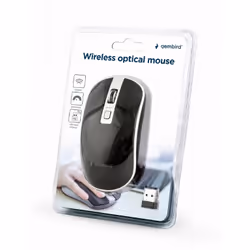 Gembird MUSW-4B-06-BS mouse Ufficio Ambidestro RF Wireless Ottico 1600 DPI