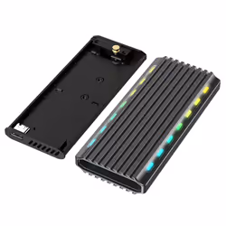 Gembird EE2280-U3C-03 contenitore di unità di archiviazione Box esterno SSD Nero M.2 - Vista aggiuntiva 3