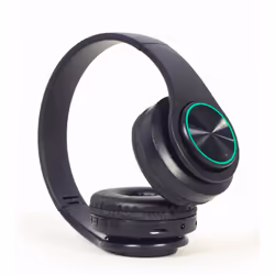 Gembird BHP-LED-01 cuffia e auricolare Con cavo e senza cavo A Padiglione Musica/Giornaliera Micro-USB Bluetooth Nero - Vista aggiuntiva 4