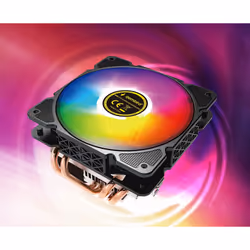 Gembird CPU-HURACAN-ARGB-X140 sistema di raffreddamento per computer Processore Raffreddatore d'aria 12 cm Nero, Bianco - Vista aggiuntiva 7