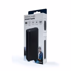 Gembird PB20-02 batteria portatile Polimeri di litio (LiPo) 20000 mAh Nero - Vista aggiuntiva 6