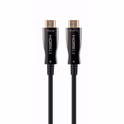 Gembird CCBP-HDMI-AOC-20M-02, 20 m, HDMI tipo A (Standard), HDMI tipo A (Standard), Nero