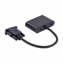 Gembird A-VGA-HDMI-02 cavo e adattatore video 0,15 m HDMI + VGA (D-Sub) VGA (D-Sub) Nero