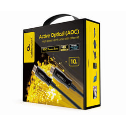Gembird CCBP-HDMI-AOC-10M-02 cavo HDMI HDMI tipo A (Standard) Nero