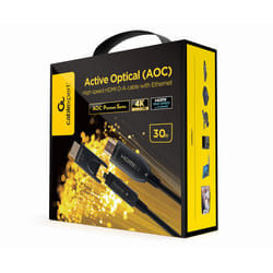 Gembird CCBP-HDMID-AOC-30M cavo HDMI HDMI tipo A (Standard) HDMI tipo D (Micro) Nero