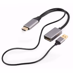 Gembird A-HDMIM-DPF-02, 0,1 m, HDMI tipo A (Standard), DisplayPort, Maschio, Femmina, Dritto