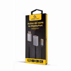 Gembird A-HDMIM-DPF-02 cavo e adattatore video 0,1 m HDMI tipo A (Standard) DisplayPort Nero