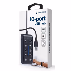 Gembird UHB-U2P10P-01 hub & concentrateur - Vista aggiuntiva 5