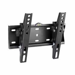 Gembird WM-42T-02, 106,7 cm (42"), 75 x 75 mm, 200 x 200 mm, -12 - 12°, Acciaio, Nero