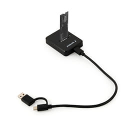 Gembird DD-U3M2 docking station per unità di archiviazione USB 3.2 Gen 1 (3.1 Gen 1) Type-C Nero