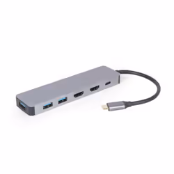 Gembird A-CM-COMBO3-03, USB 3.2 Gen 1 (3.1 Gen 1) Type-C, HDMI, USB 3.2 Gen 1 (3.1 Gen 1) Type-A, USB tipo-C, 5000 Mbit/s, 30 ...