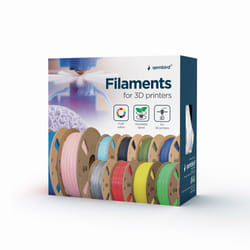 Gembird 3DP-PLA-01-MTP materiale di stampa 3D Acido polilattico (PLA) Rosa 1,35 kg