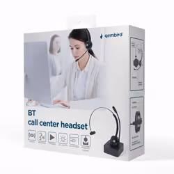 Gembird Bluetooth call center ausin?s mono juodas - Vista aggiuntiva 2