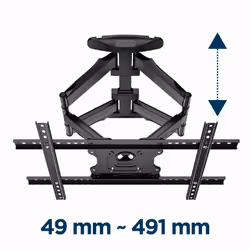 Gembird WM-75ST-01 Supporto TV a parete 75" Nero - Vista aggiuntiva 4