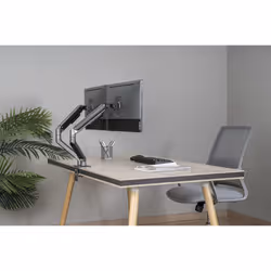 Gembird MA-DA2-05 Supporti a parete per TV 81,3 cm (32") Scrivania Grigio - Vista aggiuntiva 8