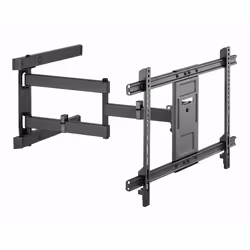 Gembird WM-80ST-05, 200 x 200 mm, 600 x 400 mm, 3 - -15°, 90 - -90°, Plastica, Acciaio, Nero