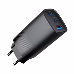 Gembird TA-UC-PDQC65-01-BK Caricabatterie per dispositivi mobili Universale Nero AC Ricarica rapida Interno