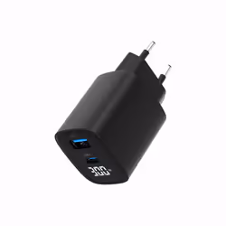 Gembird TA-UC-PDQC30LCD-BK-01 Caricabatterie per dispositivi mobili Smartphone, Orologio intelligente, Tablet Nero AC Ricarica rapida Interno - Vista aggiuntiva 5