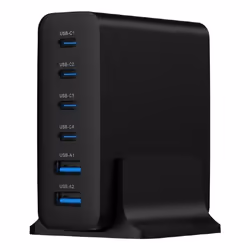 Gembird TA-UC-2A4C-PD75-01-BK Caricabatterie per dispositivi mobili Universale Nero AC Ricarica rapida Interno - Vista aggiuntiva 3