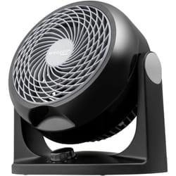 Iris Ohyama - Woozoo, 23m², Ventilatore da Tavolo, Ventilatore da Scrivania, Nero, 3 Velocità, Silenzioso, Portatile, Per Camera Da Letto, Soggiorno,