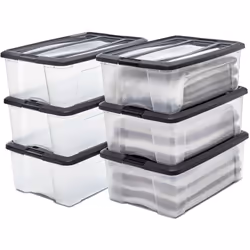 La gamma "New Top Box" di Iris Ohyama offre scatole di plastica trasparenti per vedere il contenuto senza doverle aprire. I N ...