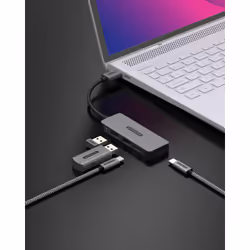 Sitecom CN-5007 hub di interfaccia USB 3.2 Gen 1 (3.1 Gen 1) Type-A 5000 Mbit/s Nero, Grigio - Vista aggiuntiva 4