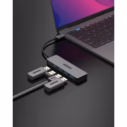 Sitecom CN-5009 hub di interfaccia USB 3.2 Gen 1 (3.1 Gen 1) Type-C 5000 Mbit/s Nero, Grigio - Vista aggiuntiva 4