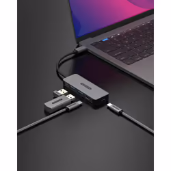 Sitecom CN-5010 hub di interfaccia USB 3.2 Gen 1 (3.1 Gen 1) Type-C 5000 Mbit/s Nero, Grigio - Vista aggiuntiva 4