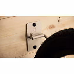 BBB Cycling ParkingHook Portabiciclette da interno Montabile a parete Acciaio inox