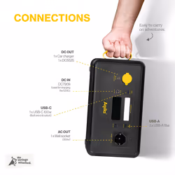Aqiila 406001 stazione di alimentazione portatile 5 Litio Ferro Fosfato (LiFePo4) 23000 mAh 4,3 kg - Vista aggiuntiva 4