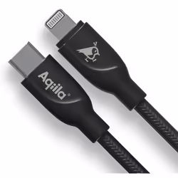 Aqiila Cablebird CB21, 1 m, Lightning, USB C, Maschio, Maschio, Nero