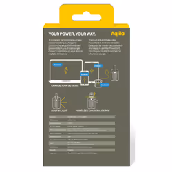 Aqiila Powerbird S140 Ioni di Litio 54000 mAh Carica wireless Nero - Vista aggiuntiva 7