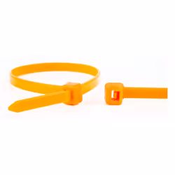 WKK 110194371, Releasable cable tie, Plastica, Poliammide, Arancione, 7,6 cm, V2, -40 - 85 °C