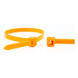 WKK 110194371 fascetta Releasable cable tie Plastica, Poliammide Arancione 100 pz