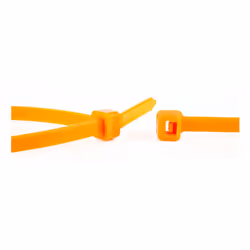 WKK 110194371 fascetta Releasable cable tie Plastica, Poliammide Arancione 100 pz
