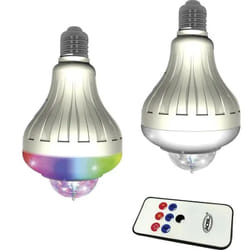 Party Fun Lights - Lampada Lampadina 9 Led E27 Rotante Luce Discoteca Festa Party Con Telecomando