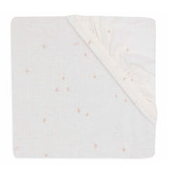Jollein 511-507-67101 lenzuolo per culla 60 x 120 cm Cotone Bianco Lenzuolo elasticizzato per culla