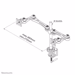 Neomounts Supporto da scrivania per monitor - Vista aggiuntiva 3