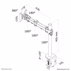 Neomounts Supporto da scrivania per monitor - Vista aggiuntiva 6