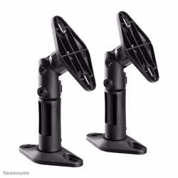 Neomounts Supporto a parete e a soffitto per altoparlanti, Soffitto, Parete, 3,5 kg, Plastica, Nero, Parete, 0 - 180°
