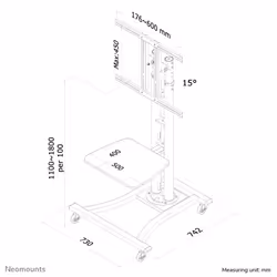 Neomounts Mobiletto portatile per TV - Vista aggiuntiva 6