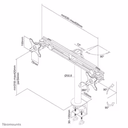 Neomounts Supporto da scrivania per monitor - Vista aggiuntiva 4